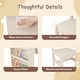 preview thumbnail 7 of 8, Gymax Kids Art Table & Chair Set w/Detachable Paper Roll Holder &