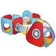 preview thumbnail 1 of 8, 5-in-1 Kids Play Tent Tunnel Set with Ball Pit and Tents Indoor Outdoor Playhouse for Toddlers - 30.7 x 30.7 x 33.9''