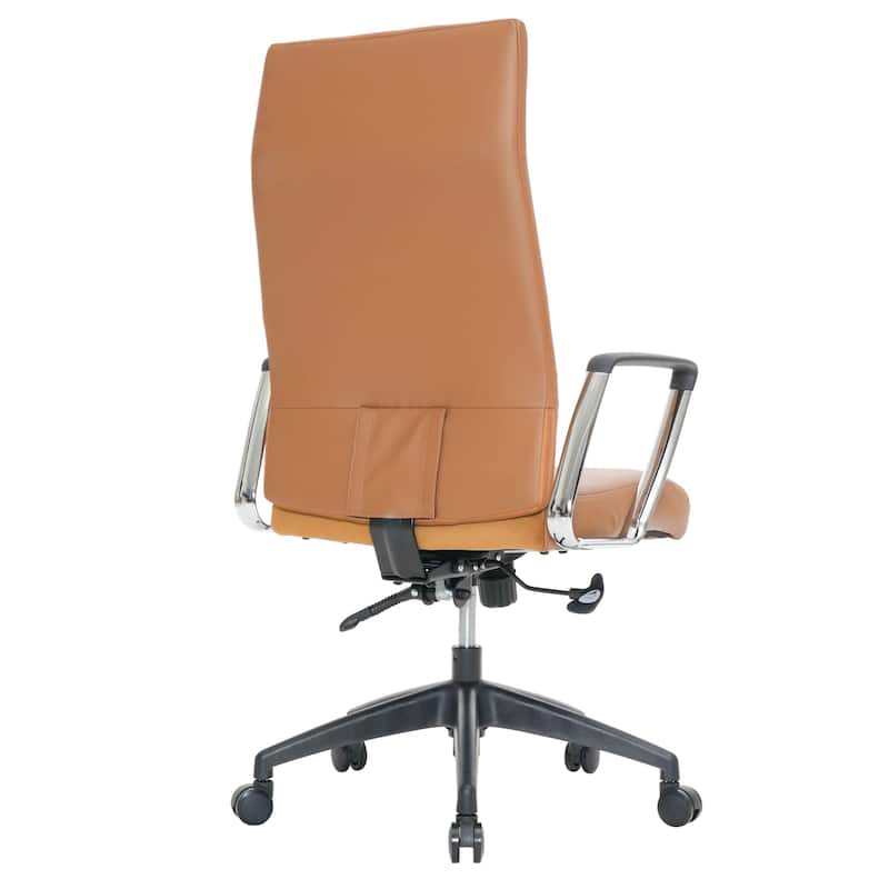 Hilton Modern High Back Ergonomic Leather Office Chair with Adjustable Height, Swivel, and Tilt for Conference or Executive Desk