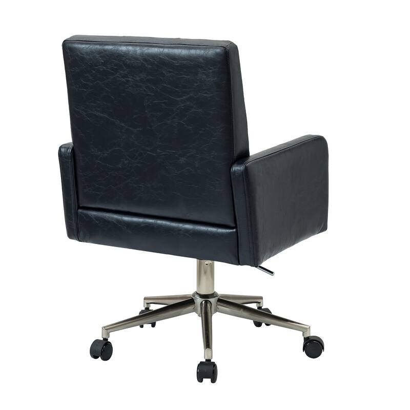 Lorenz Modern Vegan Leather Height-adjustable Office Chair with 5 Wheels by HULALA HOME