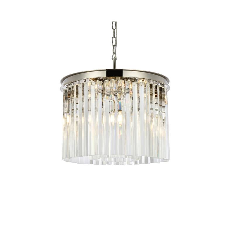 Royce Edge 6-Light Polished Nickel Pendant
