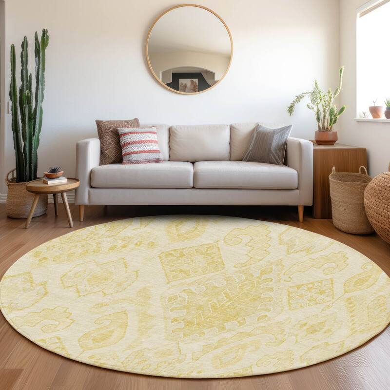 Machine Washable Indoor/ Outdoor Chantille Global Boho Rug