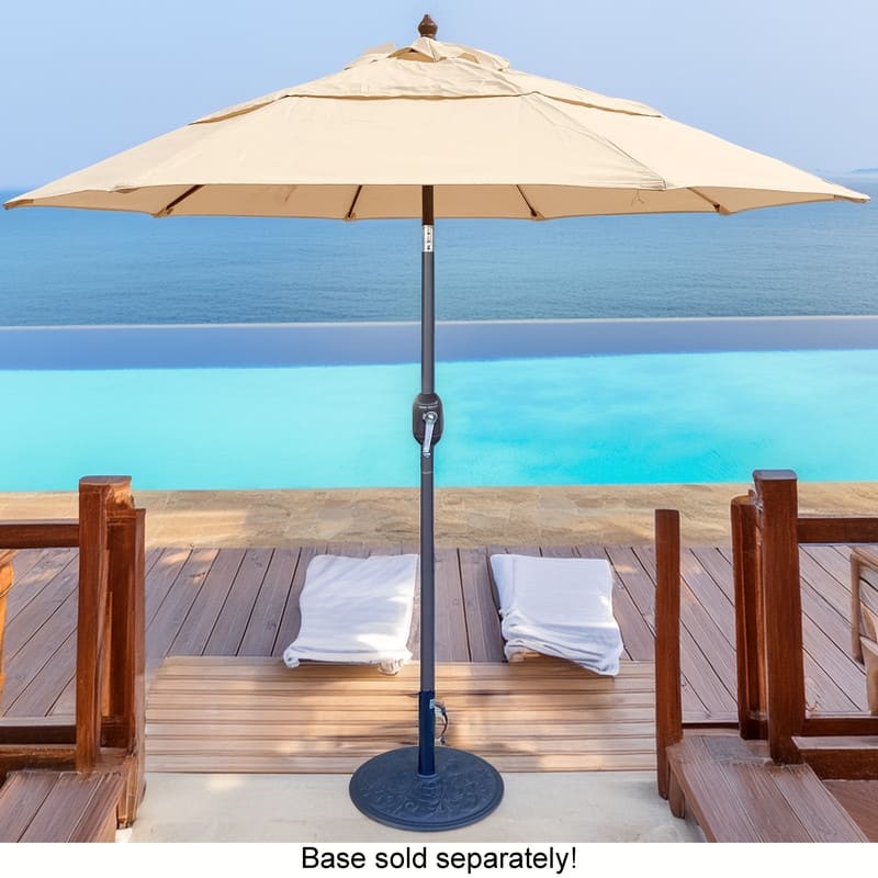 Tropishade 7.5' Market Umbrella with Sunbrella 5498 Vellum