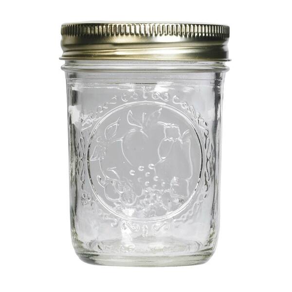 Ball 60000 Regular Mouth Mason Jars, Half Pint (8 Oz), Box Of 12 On