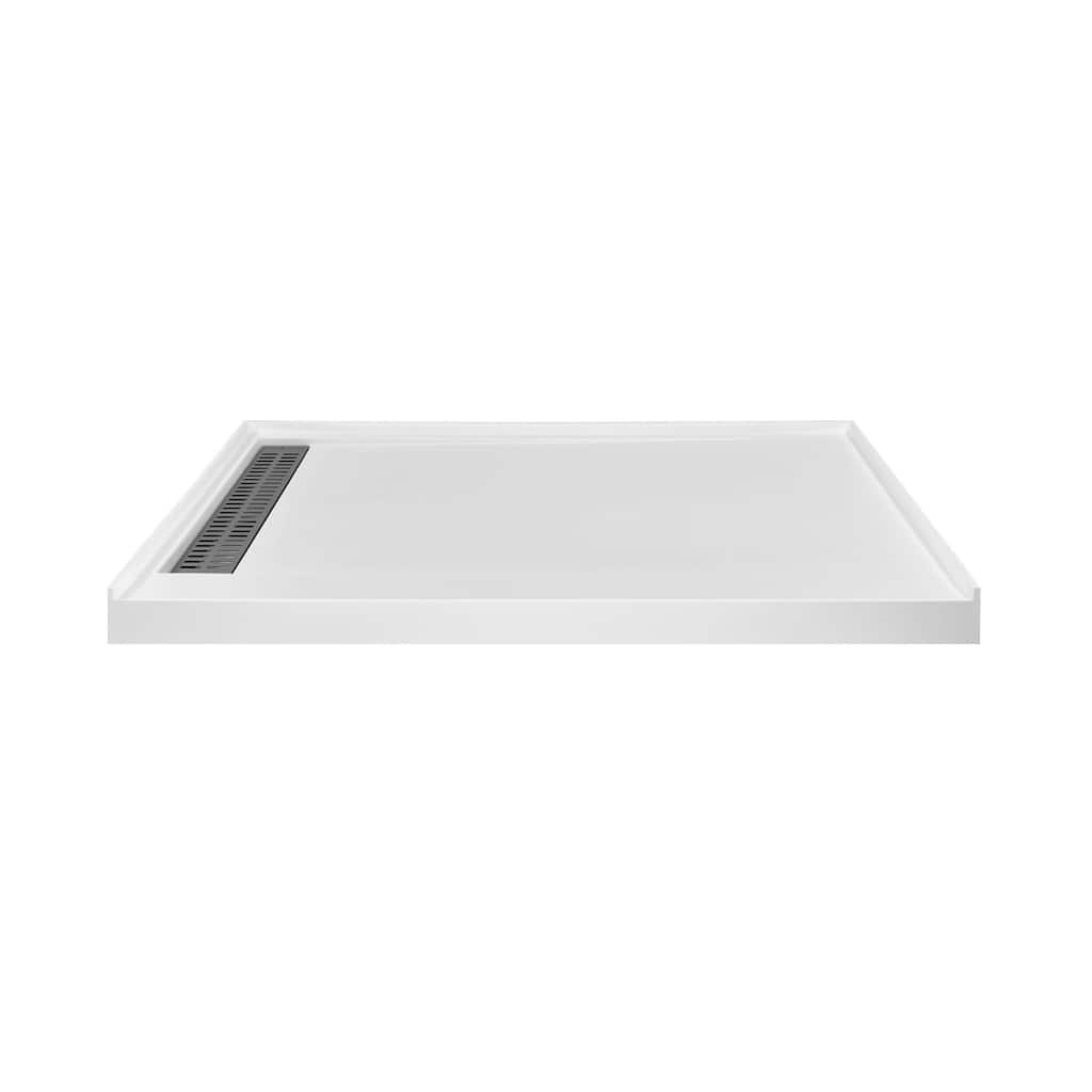 Transolid FSC6034L Commercial 60" x 34" Rectangular Shower Base with
