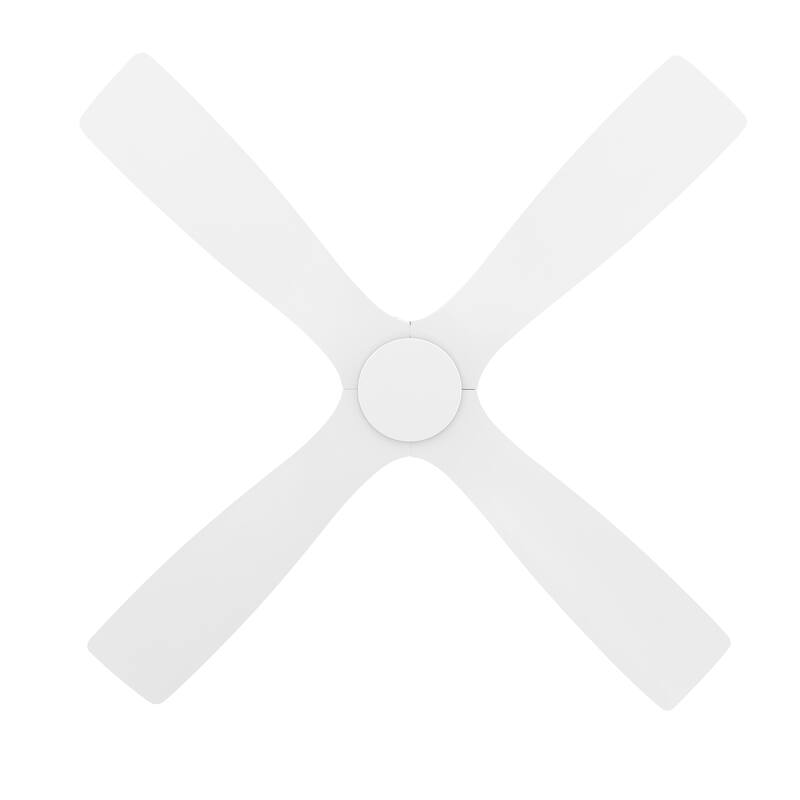 WINGBO 54" DC Flush Mount Ceiling Fan with Remote