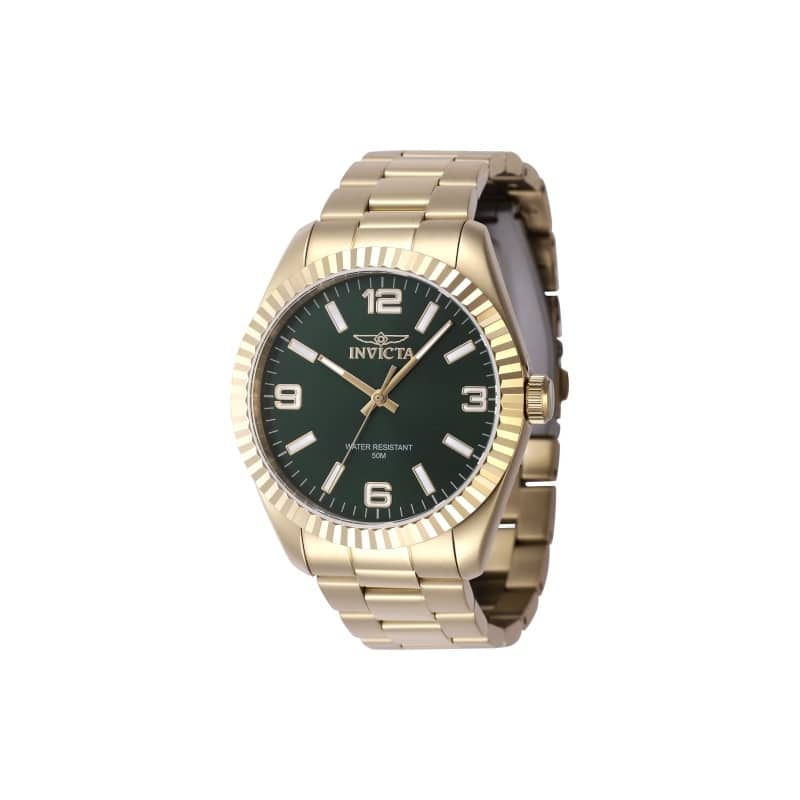 Invicta Men's 47459 Specialty Quartz 3 Hand Green Dial Watch