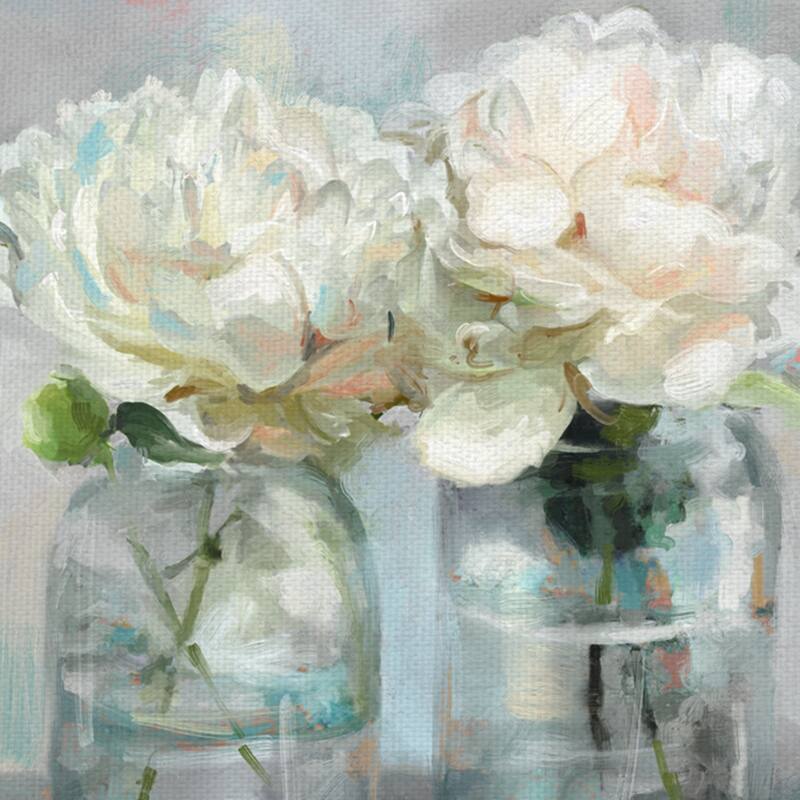 Fresh Picked Peonies by Studio Arts Canvas Art Print