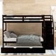 preview thumbnail 21 of 24, Twin-Over-Twin Multifunctional Trundle Bunk Bed with Stairs with Twin Size Trundle and 3 Storage Stairs