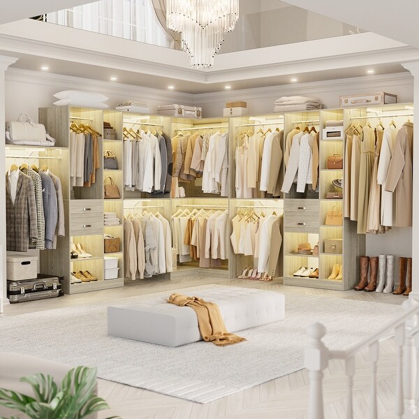 Navada 95'' - 188'' Closet System with Hanging Rods, Set of 3