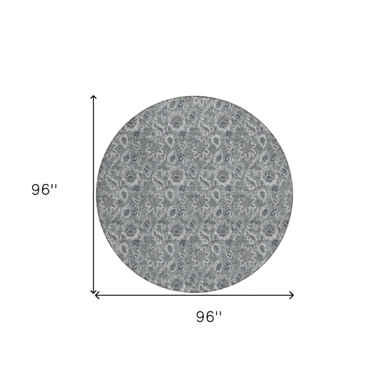 HomeRoots Floral Transitional Rectangle Outdoor Rug