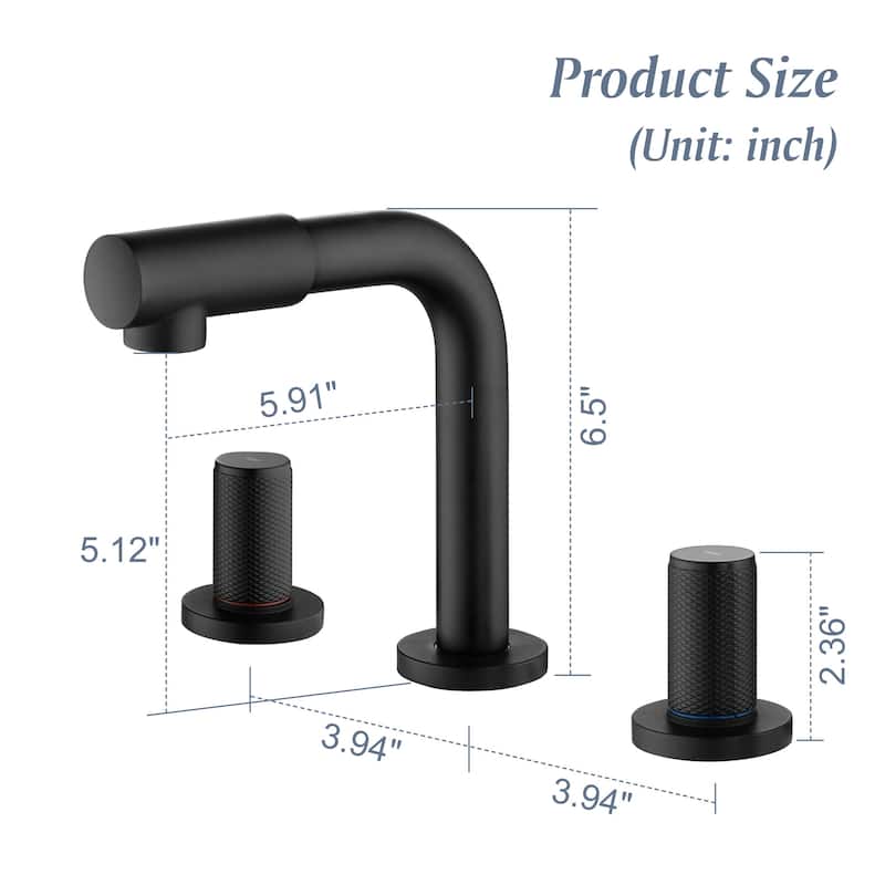 Three Holes Double Handle Rotating Bathroom Sink Faucet