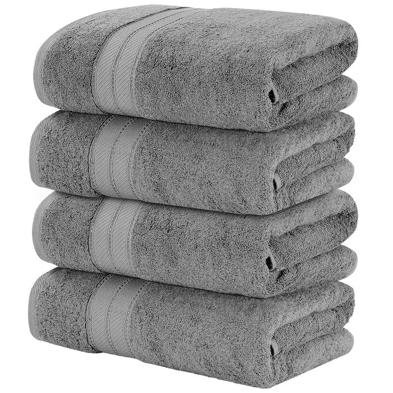 Modern Threads 4 Pack SpunLoft™ Bath Sheet - 35x66 - Charcoal
