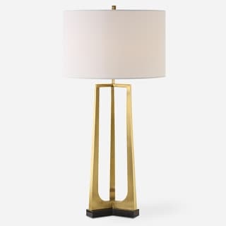 Uttermost Crossroads Brass Table Lamp - 32.5'' H X 16'' W X 16'' D
