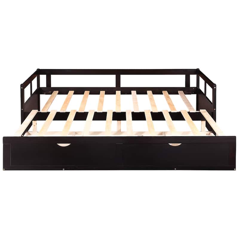 Multi-Functional Daybed with Trundle, Twin to King Size, Ideal for Bedroom or Living Room
