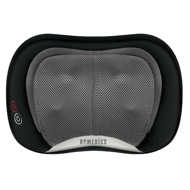 Homedics 3D Shiatsu Body Massager with Heat | 3‑Mode Massage & Vibration | Compact & Portable - N/A