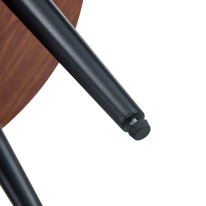 Modern Round Coffee Table - Annular Texture