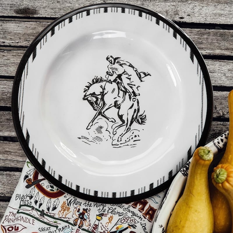 Paseo Road by HiEnd Accents Ranch Life Dinner Plate Set, 4PC