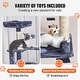 preview thumbnail 5 of 12, Cat Tree for Indoor Cats, 60.6" Cat Tower with Cat Condo, Sisal Scratching Post, Hammock, Top Perch, Jumping Platforms