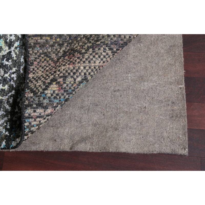 Chevron Abstract Jute/ Wool Oriental Living Room Area Rug Hand-knotted - 8'7" x 11'4"