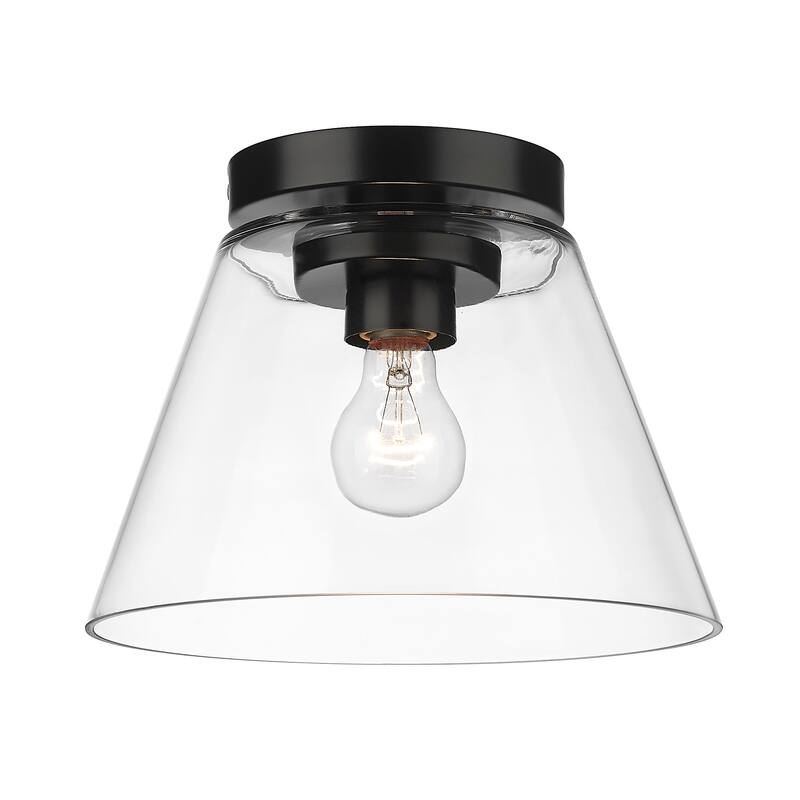 Golden Lighting Penn 1-light Flush Mount in Matte Black