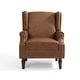 preview thumbnail 9 of 22, 2 Set Modern Vegan Leather Wing Back Armchair