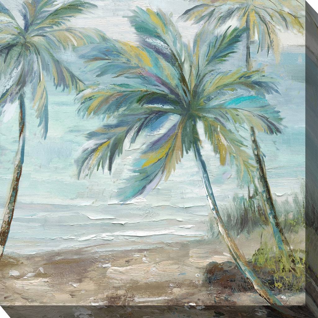 Coastal Palm 2 Indoor/Outdoor Art 24"x24"