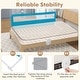 preview thumbnail 17 of 17, 71 Inch Extra Long Swing Down Bed Guardrail with Safety Straps - 71" x 14.5" x 22"