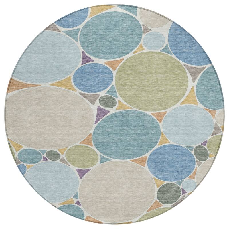 Machine Washable Indoor/ Outdoor Contemporary Rowan Chantille Rug