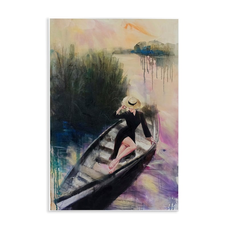 Stupell Fashion Diva on River Boat Wall Plaque Art Design By Lucille Lee - 10 x 15