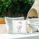 preview thumbnail 2 of 5, Stupell Baby Elephant Holding Balloons Casual Wildlife Animal Printed Outdoor Throw Pillow Design by Katina Pete