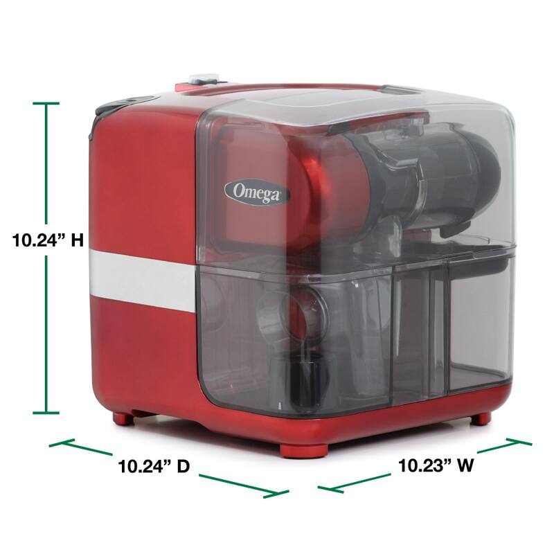 Omega Cold Press 365 Masticating Slow Juicer and Nutrition System with On-Board Storage