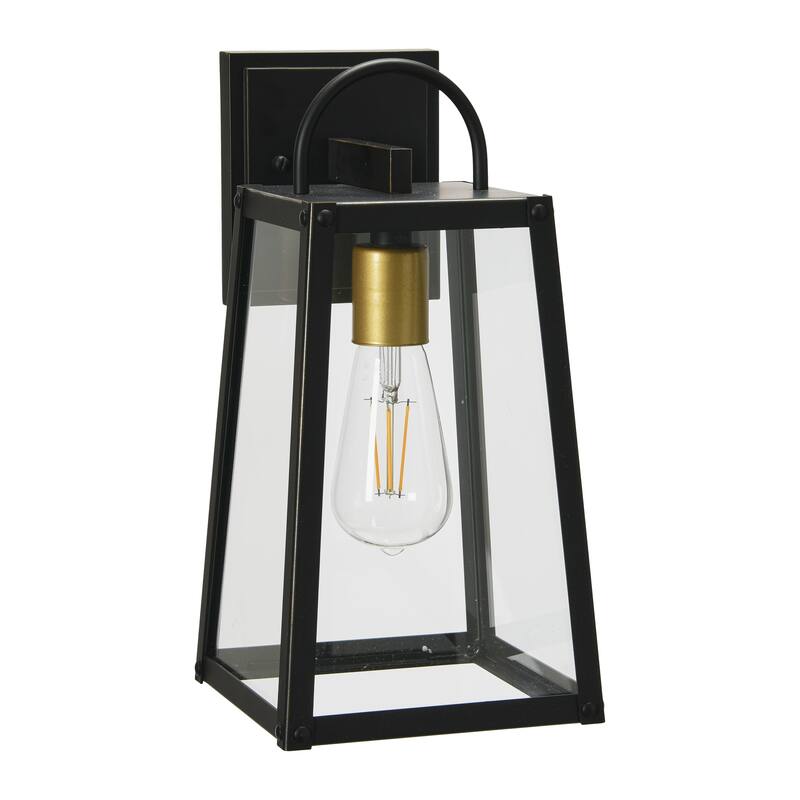 Robert Stevenson Lighting Dorchester - Metal and Glass Outdoor Light - 7W x 8L x 14H