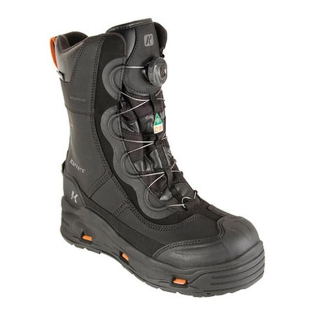 Shop Korkers Men S Icejack Pro Safety Boot Black Overstock