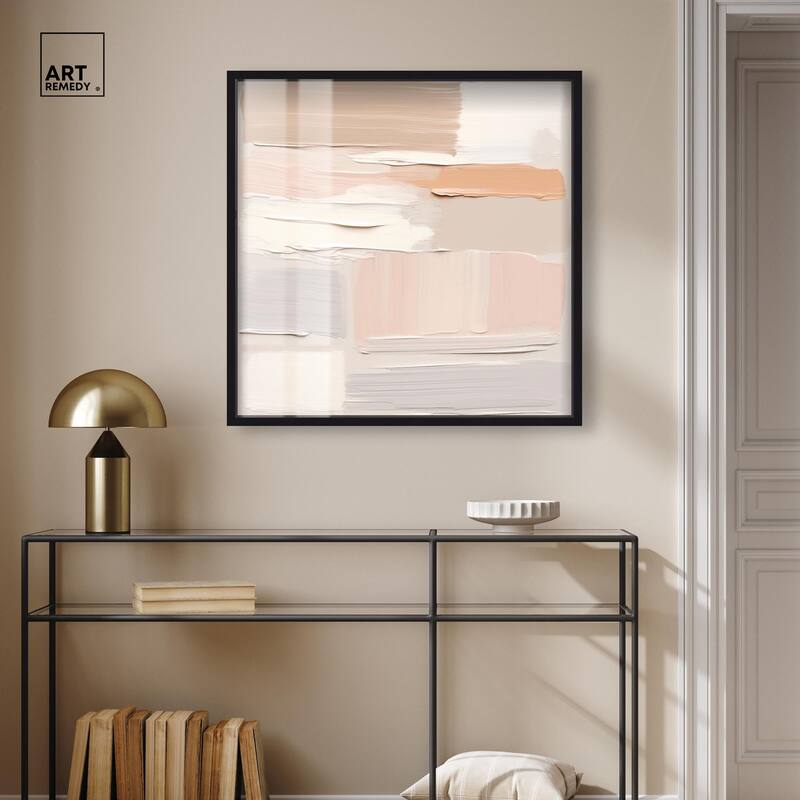Roseate Cream Tones III Shadowbox by Art Remedy