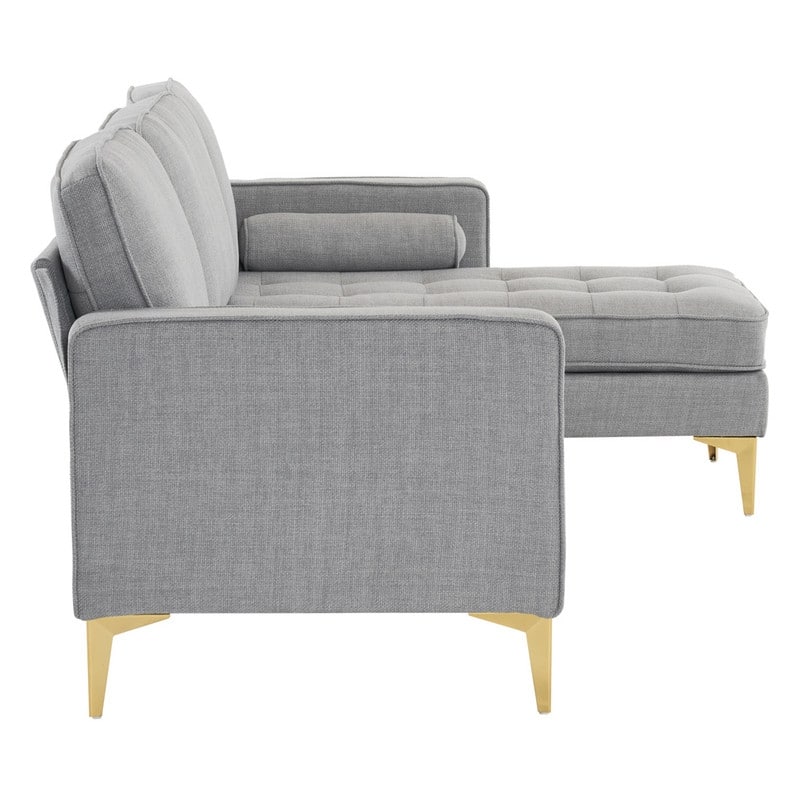 3-Seater Golden Tripod Legs Indoor Modular Sofa