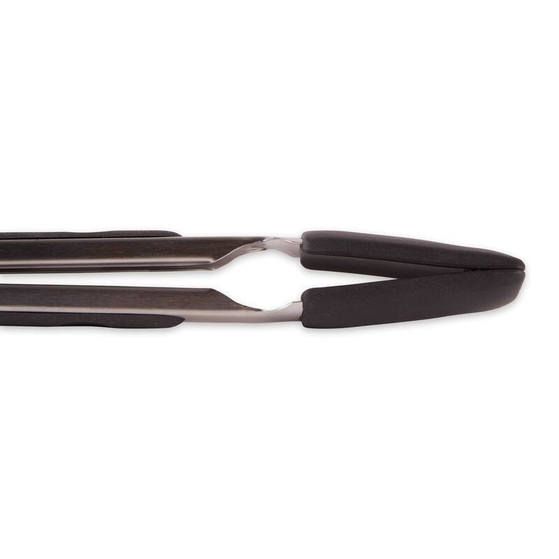 10.75-Inch Non-Slip Locking Tongs - Black or Red
