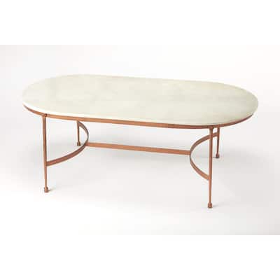 Handmade Legionary White Marble Coffee Table