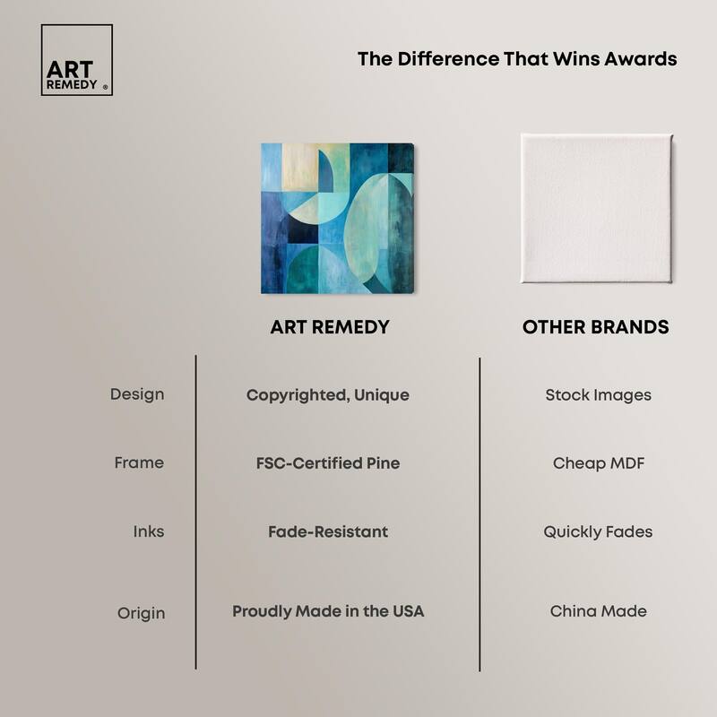 Color Blocks II Canvas by Art Remedy, Gallery Wrapped