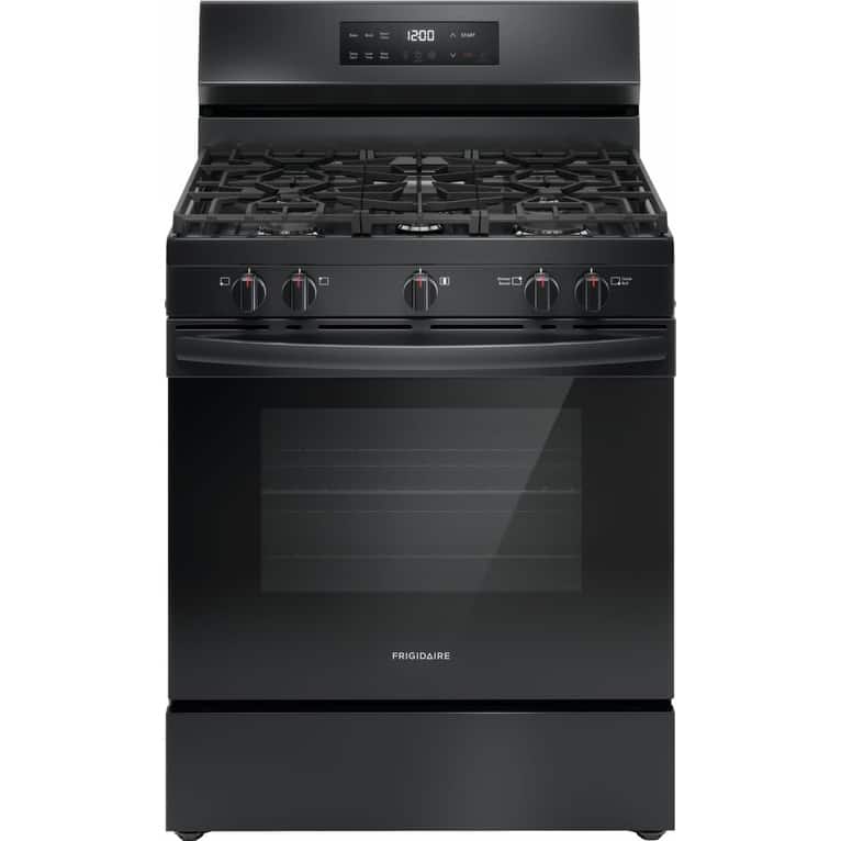 Frigidaire FCRG3062A 30" Wide 5.1 Cu. Ft. Free Standing Gas Range with - Black