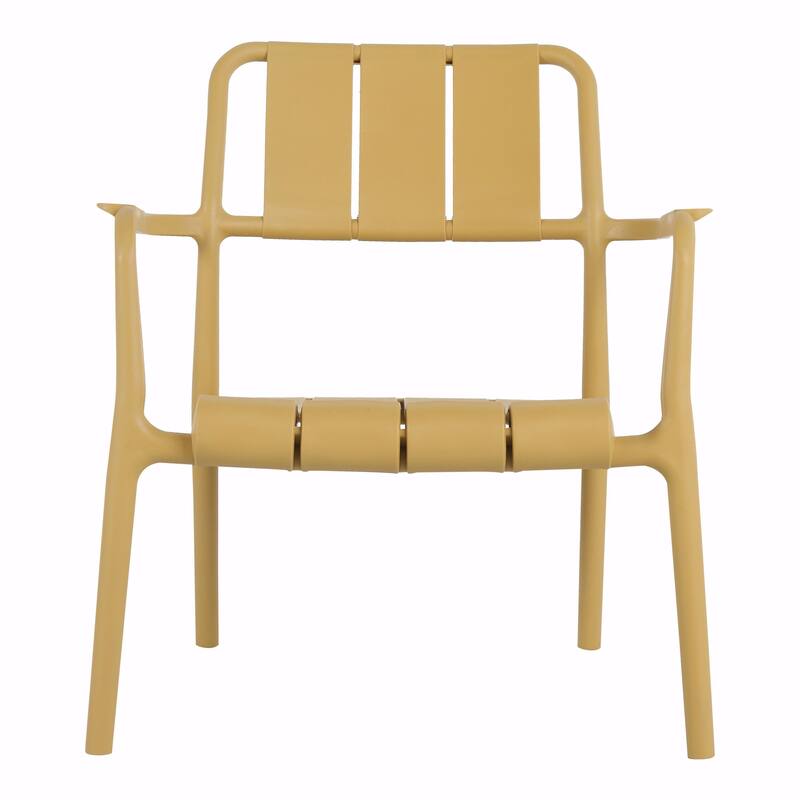 Commercial-Grade PP Chair Set with Coffee Table - No Assembly