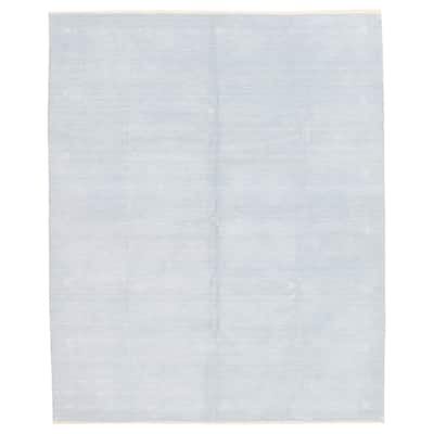ECARPETGALLERY Hand Loomed Kashkuli Gabbeh Light Blue Wool Rug - 8'1 x 9'10