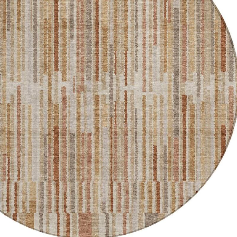 HomeRoots Striped Transitional Rectangle Outdoor Rug
