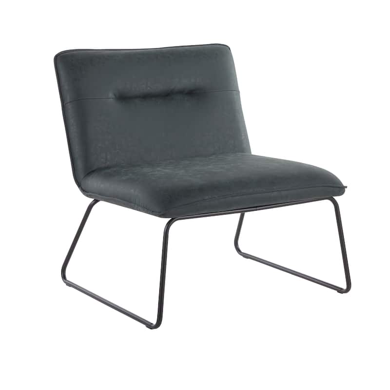 Carbon Loft Kerby Industrial Faux Leather Accent Chair