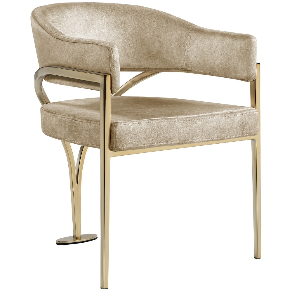 Beige Gold Finish Dining Chairs Bed Bath Beyond
