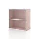 preview thumbnail 81 of 202, DH BASIC Modern Wood Customizable Stackable Storage Organizer - Cube Shelves, Drawer Cabinet, Bookcase with Doors by Denhour 2-Tier - Light Pink