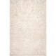 preview thumbnail 5 of 9, nuLOOM Ivory Handmade Soft and Plush Solid New Zealand/ Indian Wool Shag Rug