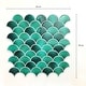 preview thumbnail 5 of 12, Walplus Fresh Turquoise Glossy 3D Metro Peel and Stick Backsplash Tile Stickers