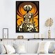 preview thumbnail 6 of 6, Designart "Beautiful Contemporary African Retro Woman VII" African American Framed Art Print Black - 12 in. wide x 20 in. high
