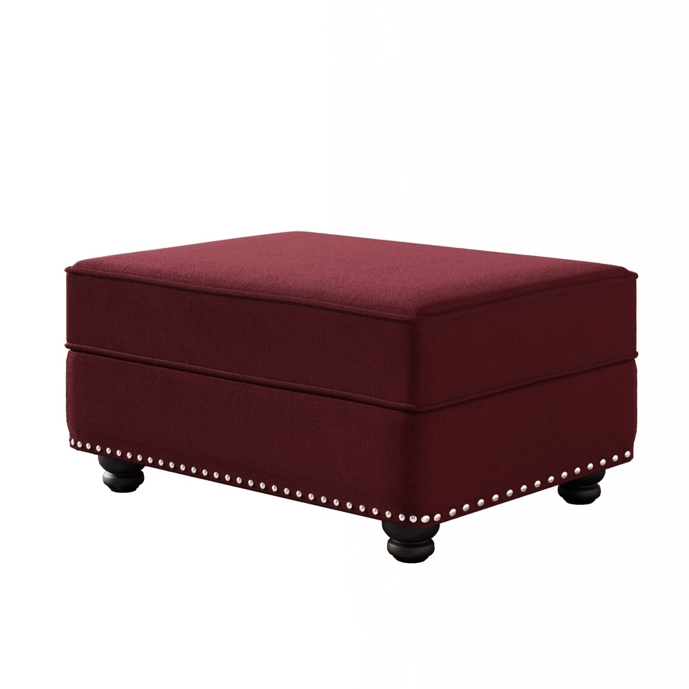 Velvet Ottoman to Combine with Single Seater Sofa